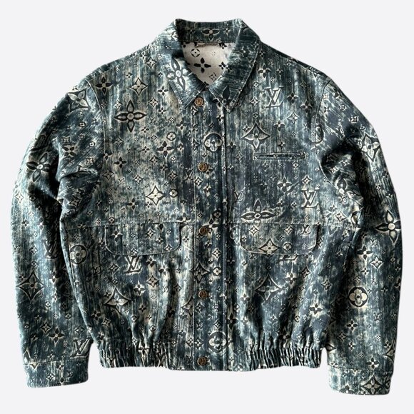 Louis Vuitton Blue Star Monogram Denim Jacket - Picture 1 of 8